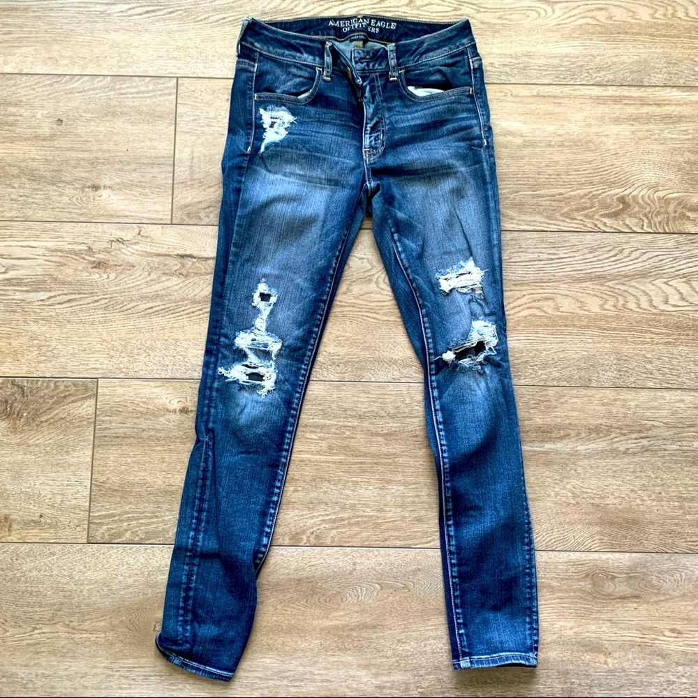 American Eagle Destressed Jeggings